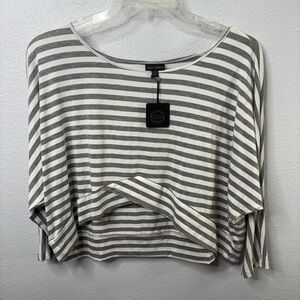 Coco Carmen 3/4 Length Sleeve Cropped Blouse Size L/XL NWT